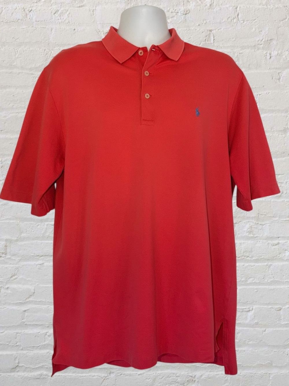 Polo Golf Ralph Lauren Pima Cotton Polo Shirt L Coral Cog Hill Dubsdread Golf